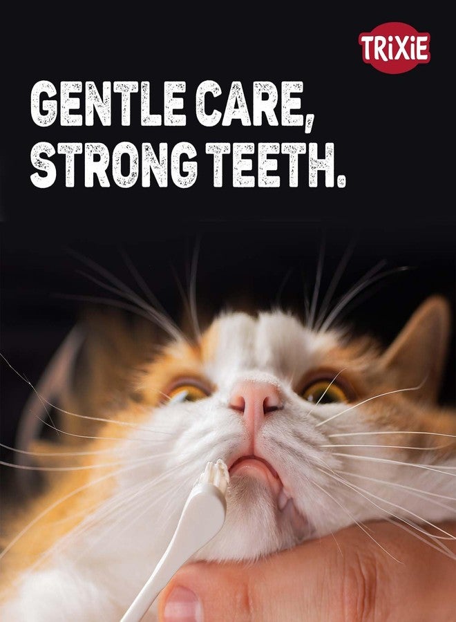 TRIXIE 4-Piece Toothbrush Set for Small Dogs & Cats, 15 cm, Gentle Bristles, Ideal for Pet Dental Care, White - Image 5