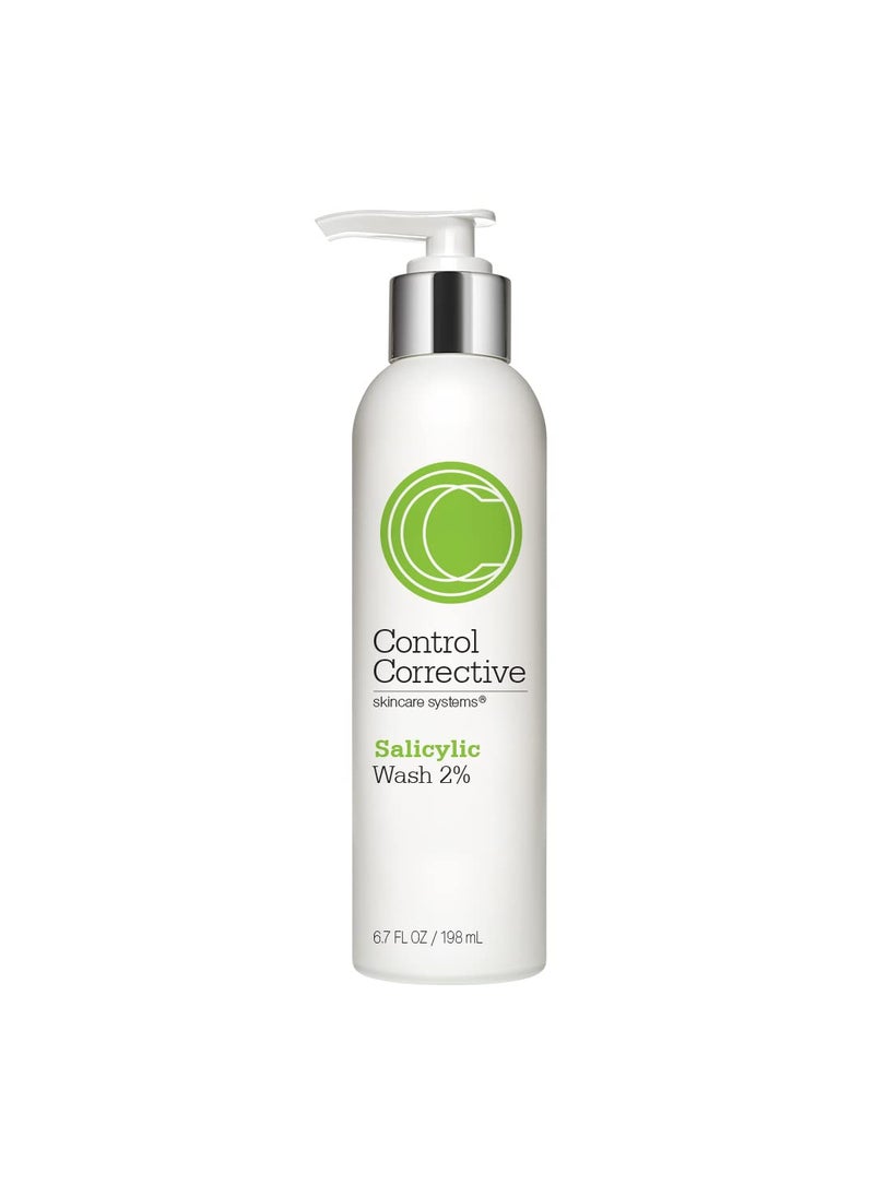 CONTROL CORRECTIVE SKIN CARE SYSTEMS CONTROL CORRECTIVE Salicylic Wash 2%, 6.7 Fl Oz - Supports Clear Skin, Excellent For Oily Or Acne-Prone Skin, Creamy/Gel Cleanser Helps Reduce And Control Breakouts Without Overstripping The Skin 