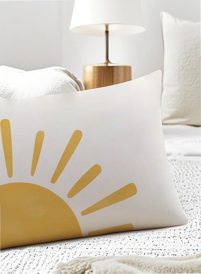 PIUD Boho Cute Sun Sunshine 20x54 Body Pillow Cover, Boho Sunshine Nursery Decor, Kids Room Decor, Modern Horizontal Sun Sunset Sunrise Decorative Long Body Pillow Cases for Bed Couch - Image 5