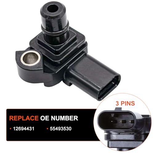 Capshat 12694431 55493530 MAP Sensor Turbocharger Air Pressure Sensor Fits for Buick Cadillac Chevrolet GMC - Image 3
