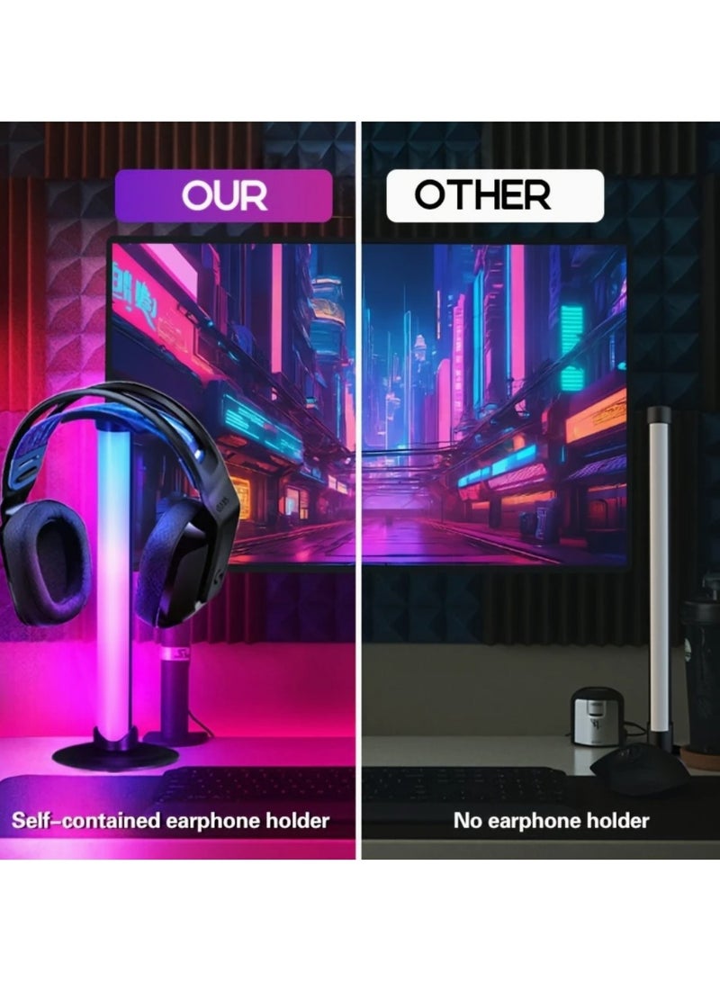 إسكدنيا أضواء ألعاب USB . إضاءة محيطية LED . مصباح ألعاب مكتبي . إضاءة ملونة للحفلات . إضاءة سطح المكتب المتغيرة الألوان . إضاءة RGB بدون تطبيق . حامل سماعات مكتبي مضيء . مصابيح ديكور للغرف . إضاءة ألعاب بدون بطارية . مصباح ألعاب بجانب الشاشة - Image 3