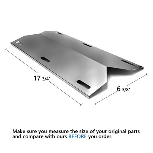 Hongso 17 3/4" Stainless Steel Plates, Grill Heat Shield for Jenn Air 720-0337 730-0337 720-0062 720-0062-LP, Nexgrill 720-0337 720-0026, Glen Canyon 720-0026 and Other Models - Image 2