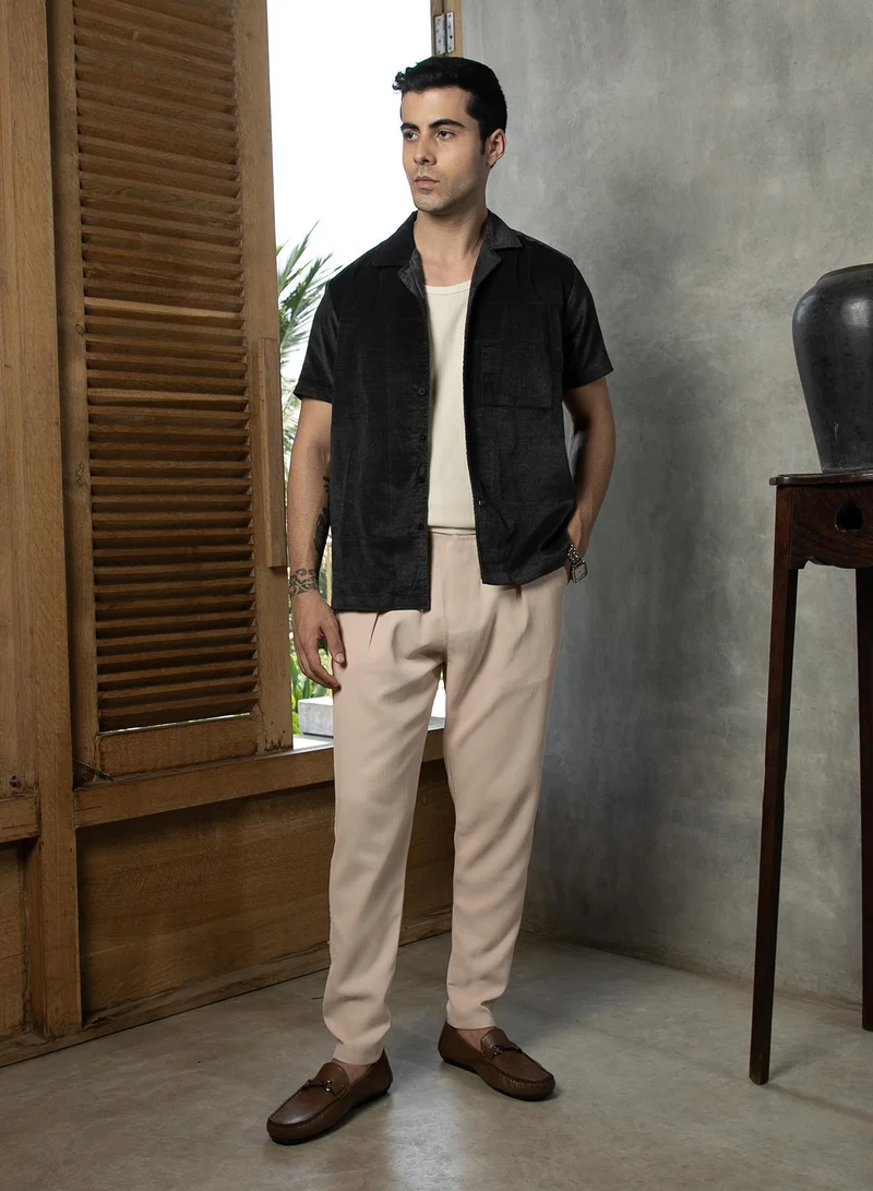 CAHOOT  Men's Fawn Beige Tailored Chino Trousers for Men | Best Price UAE