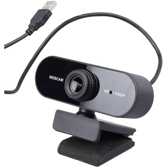 rayihni HD 1080P WEBCAM, FOR VIDEO RECORDING, CONFERENCING & STREAMING, WITH BUILT-IN MICROPHONE - Image 1