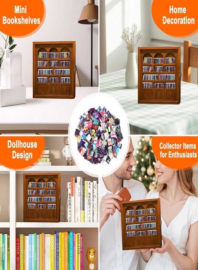 ZLSPTK 300Pcs Mini Books for Anxiety Bookshelf Tiny Book Fun Mini Brands Book Miniatures Library Dollhouse Accessories for DIY Living House Bookshelf Fillers Miniatures Small Books Bulk Crafting Decor - Image 4