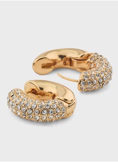 Ella Limited Edition Diamante Stud Hoop  Earrings  - Image 2