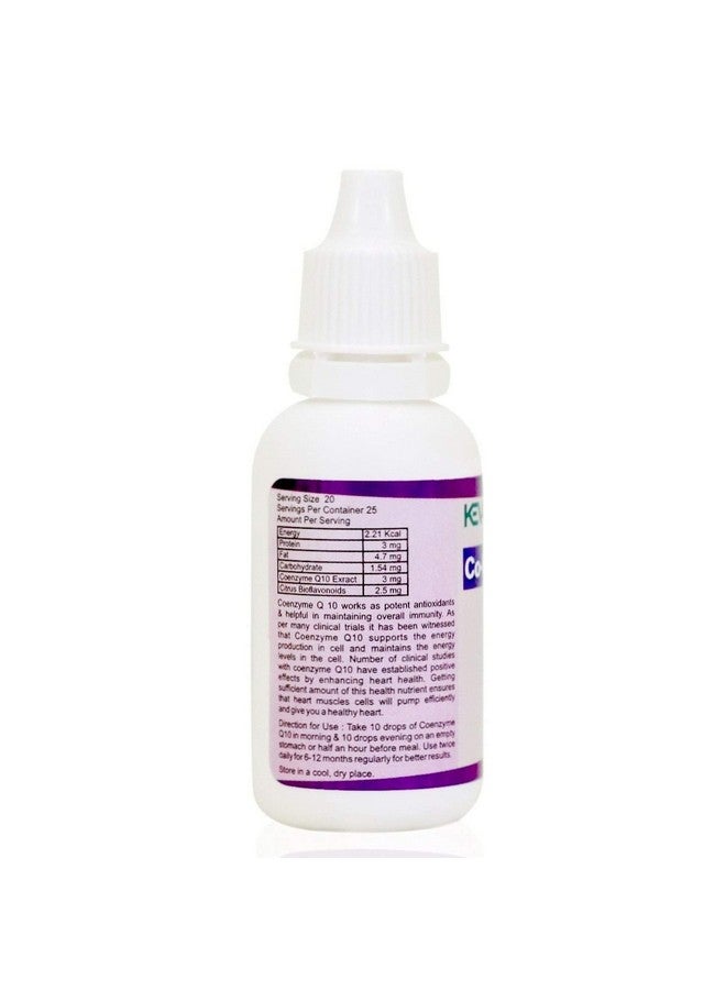 Keva Co-Enzyme Q 10 Drops - Immunity Booster, Good For Heart Health, Regulate High Bp, Cholesterol Levels (30 Ml) - Image 3
