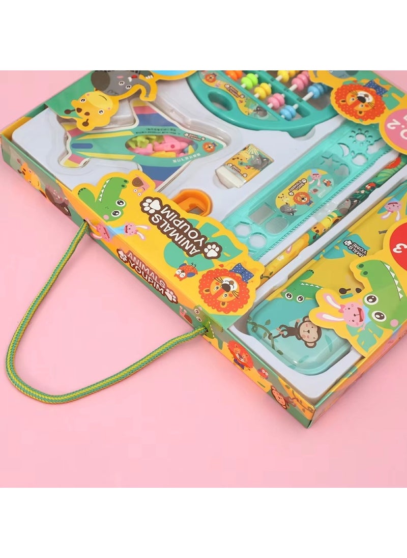 Huitich Blue Animals Youpin Stationery Kit for Kids  - Image 2