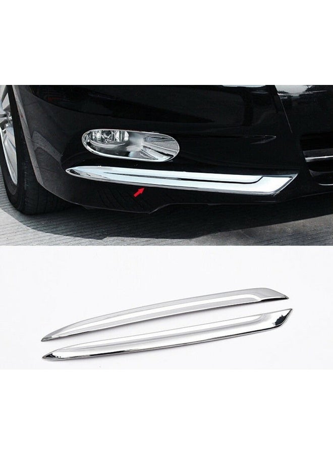 Honda Accord 2011 to 2012 Headlight Chrome Trim Cover Stainless Steel Frame with 3M Adhesive - Image 1