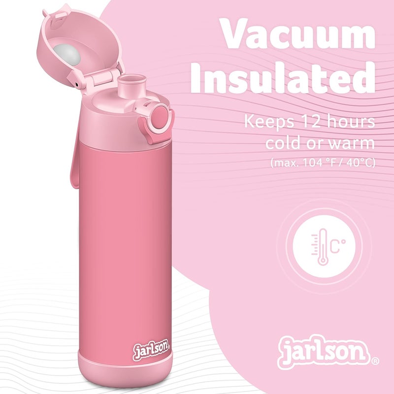 Jarlson Mali Children's Stainless Steel Water Bottle [Thermal Bottle] – Children's Drinking Bottle Leak-Proof – Thermos Flask Suitable for Carbonated – Thermal Drinking Bottle for School and Nursery - Image 2