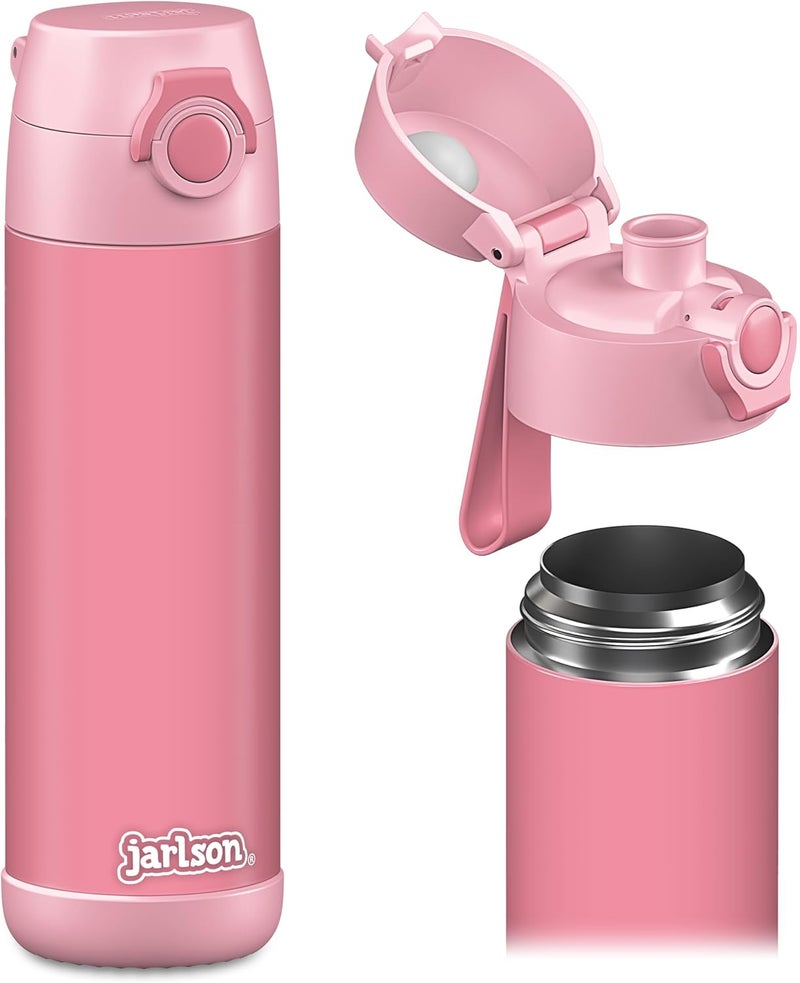 Jarlson Mali Children's Stainless Steel Water Bottle [Thermal Bottle] – Children's Drinking Bottle Leak-Proof – Thermos Flask Suitable for Carbonated – Thermal Drinking Bottle for School and Nursery - Image 1