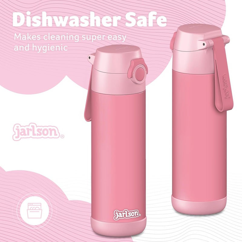 Jarlson Mali Children's Stainless Steel Water Bottle [Thermal Bottle] – Children's Drinking Bottle Leak-Proof – Thermos Flask Suitable for Carbonated – Thermal Drinking Bottle for School and Nursery - Image 3