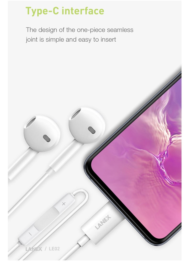LANEX Lanix LE02 1.2m Type-C Earphone  - Image 3