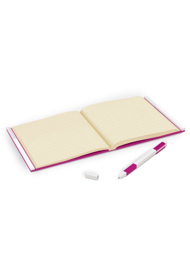 LEGO Locking Notebook with Gel Pen (Violet, 192 Pages, Hardcover) - Image 3