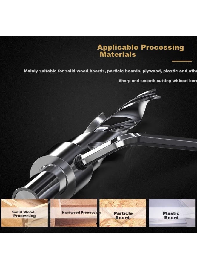 Huhao Countersink Drill Bit, Screw Step Drill, Salad Drill, Step Drill Bit, Parent-child Double-level Hole Opener, Woodworking Hole Opener - Image 2