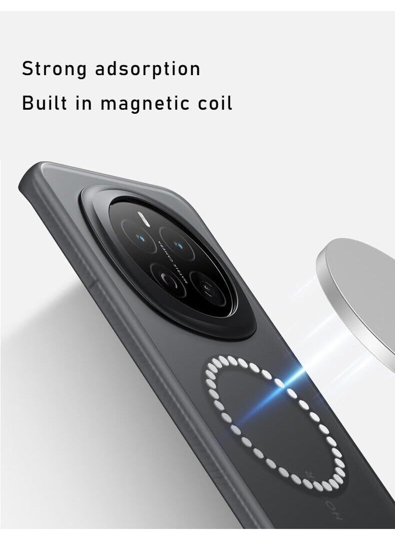General Frosted Case Compatible with Honor Magic 7 Pro Built In Magnetic Suction Four Corner Built-in Airbags Shock and Drop Resistant Cover  - Image 3