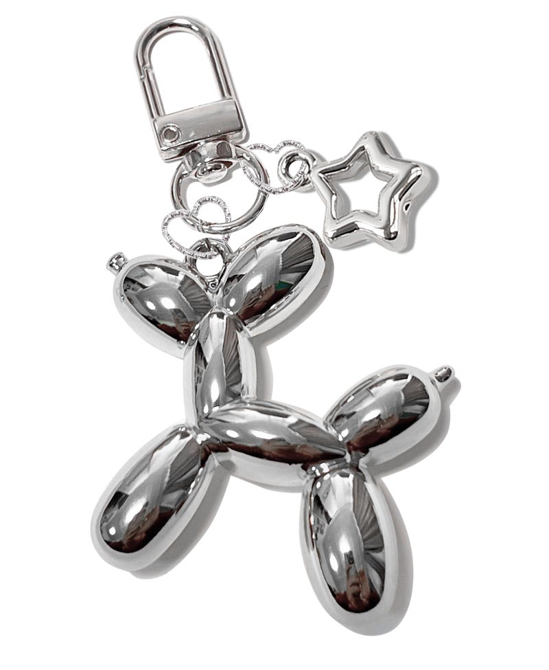 LAEKOU Star Balloon Dog Keychain for Women, Cute Y2K Key Chain Accessories, Aesthetic Charms for Bag Backpack - Image 1