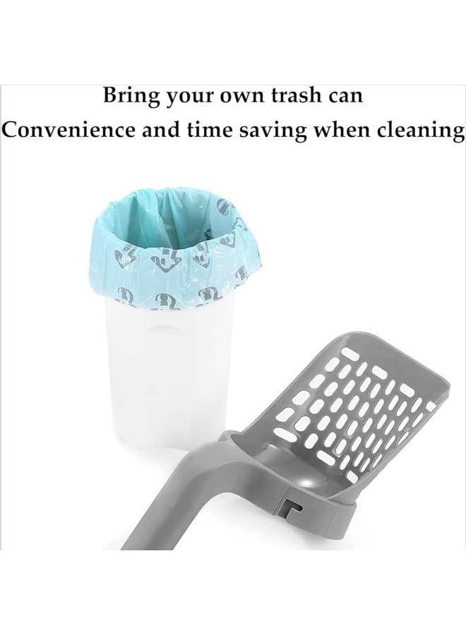 Cat Litter Scoop with Built-In Waste Container + 4 Rolls Pet Waste Bags – Easy-Use Poop Scoop for Cats and Dogs, Leak-Resistant and Perfect for Litter Boxes - Image 5
