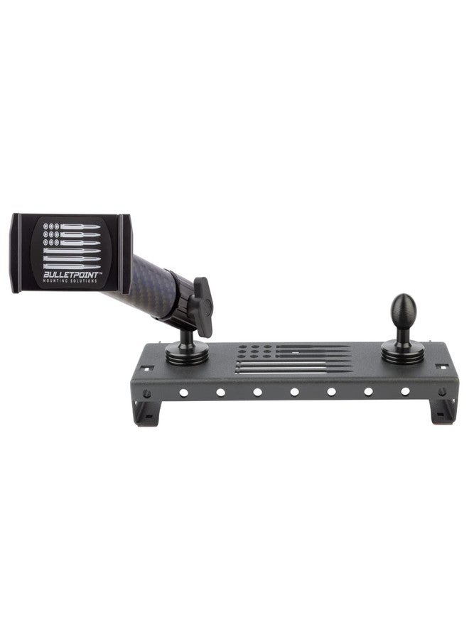 Bulletpoint Dash Mount Cell Phone Holder Compatible with Ford F-150 Truck (2009-2014) with 2-20mm Ball Mounts for GPS Navigation - Compatible with iPhone and Android Smartphones - Image 1