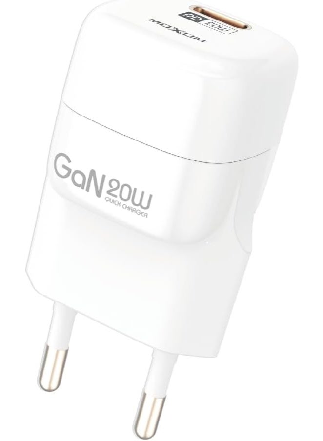 Moxom MX-HC202 Fast Charger with Dual USB Ports for Various Smartphones 2.4A - White - Image 1