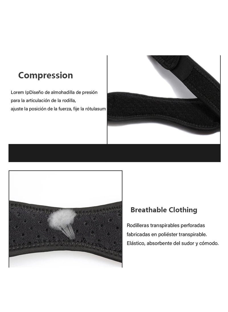 kyncilor - 2 Pack Knee Pain Relief And Stabilizer Knee Strap Brace Support for Hiking Soccer Basketball Running Jumpers Knee Tennis Volleyball And Squats - Image 1