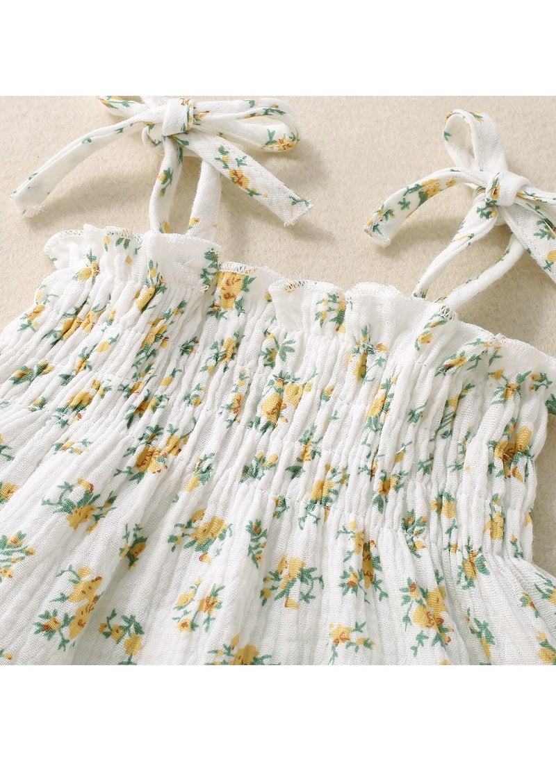 RedMapleTEK Baby Girl Flower Skirt Shorts Two-piece Set - Image 4