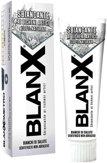 BlanX Whitening Toothpaste with Arctic Lichens 254 Fluid Ounces 75ml Tube Italian Import