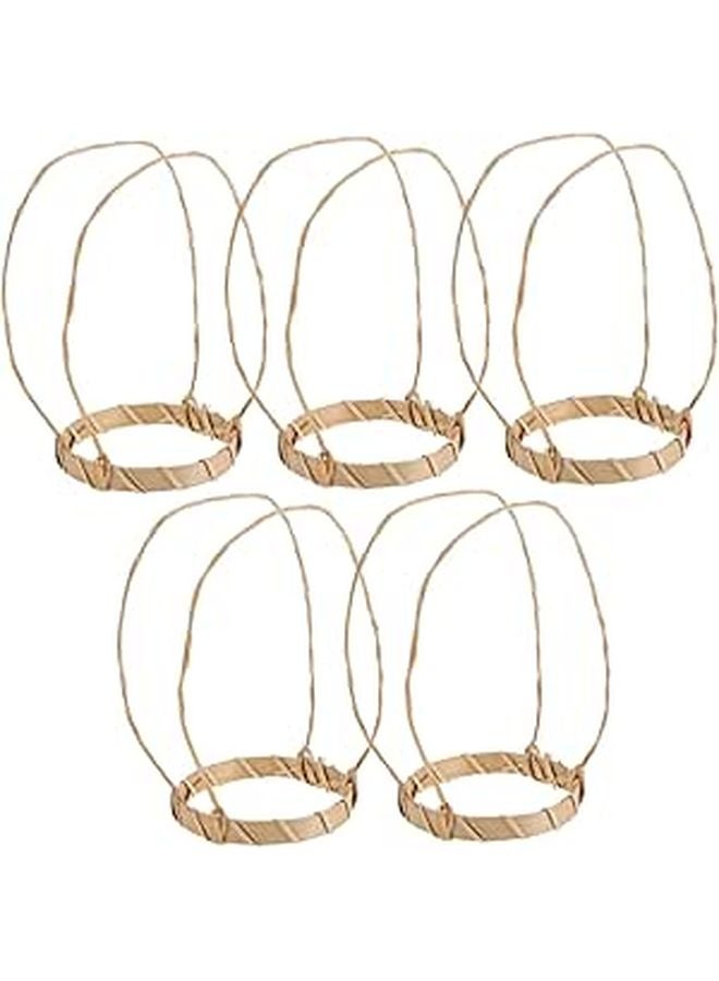 Bamboo Coffee Cup Carrier Handle Portable Drink Holder For Takeout Travel - Image 1