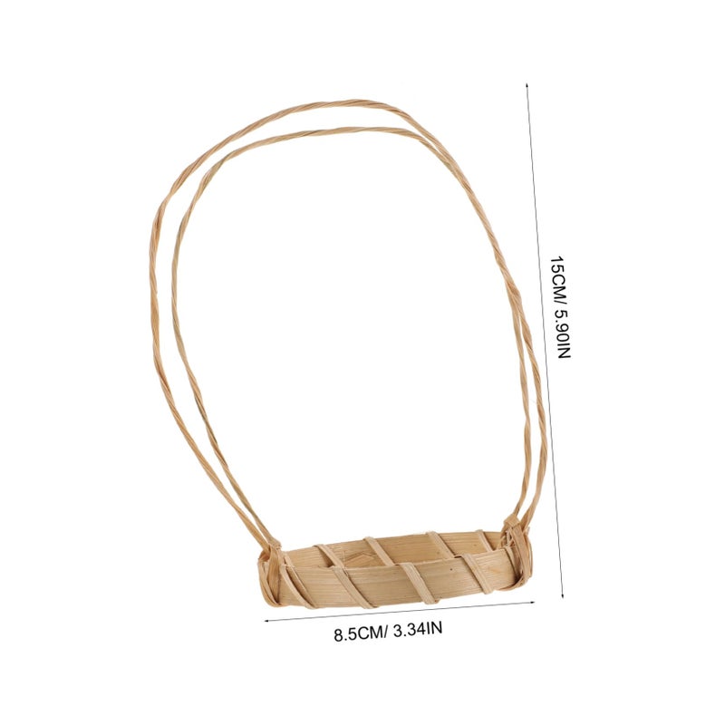 Bamboo Coffee Cup Carrier Handle Portable Drink Holder For Takeout Travel - Image 3