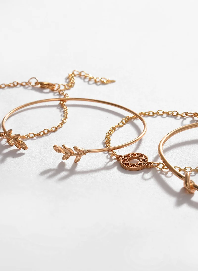 SOHI 4 Contemporary Bangle-Style Artificial Bracelet Jewellery