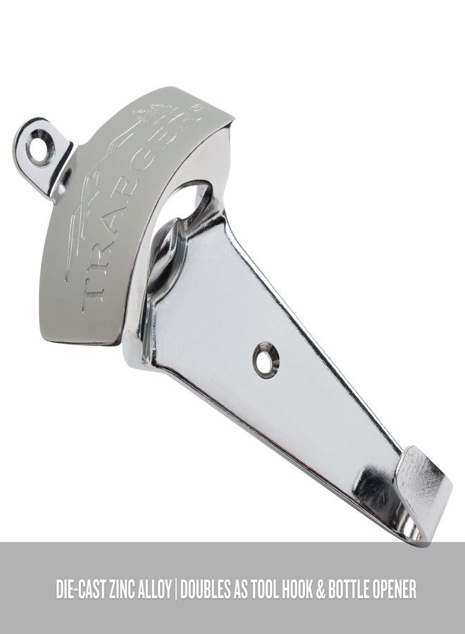 Traeger Grills BAC369 Chrome Bottle Opener Grill Accessory, 7.87 in X 2.36 in - Image 4