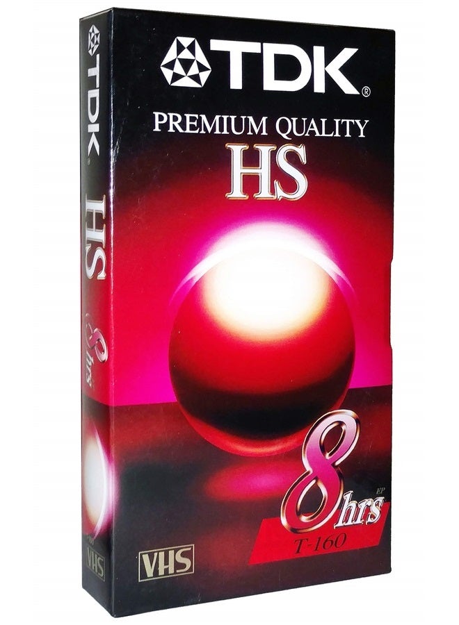 TDK 3 عبوات - أشرطة كاسيت فارغة TDK عالية الجودة HS 8 ساعات T-160 VHS - Image 3