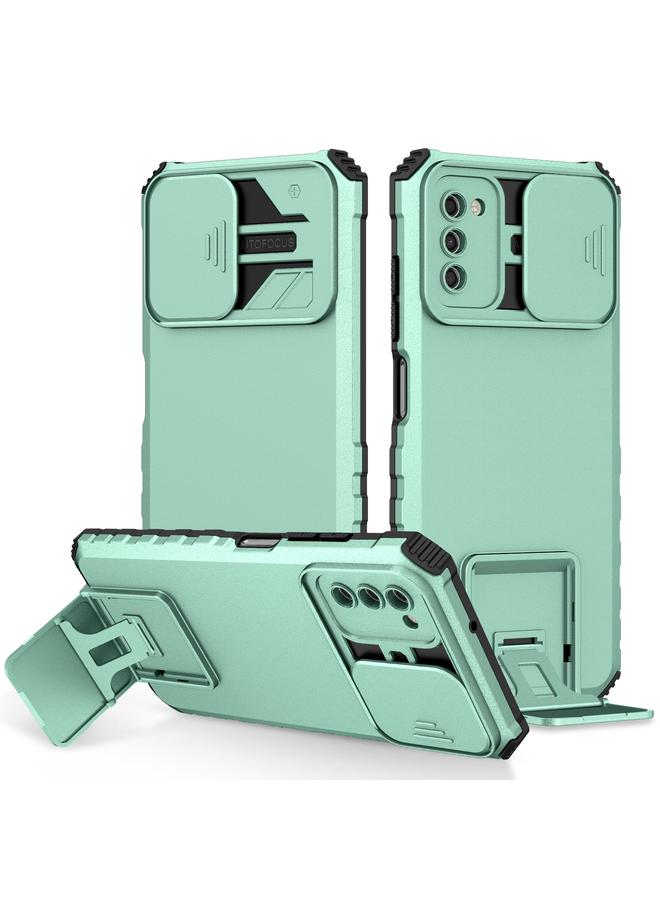 S-TOP Case For Samsung Galaxy A03s EU Stereoscopic Holder Sliding Camshield Phone Case - Image 1