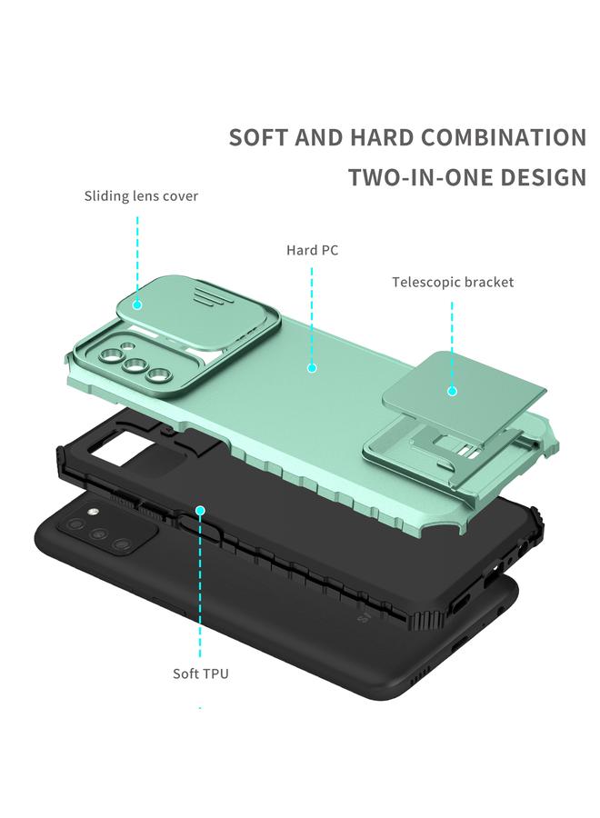S-TOP Case For Samsung Galaxy A03s EU Stereoscopic Holder Sliding Camshield Phone Case - Image 2