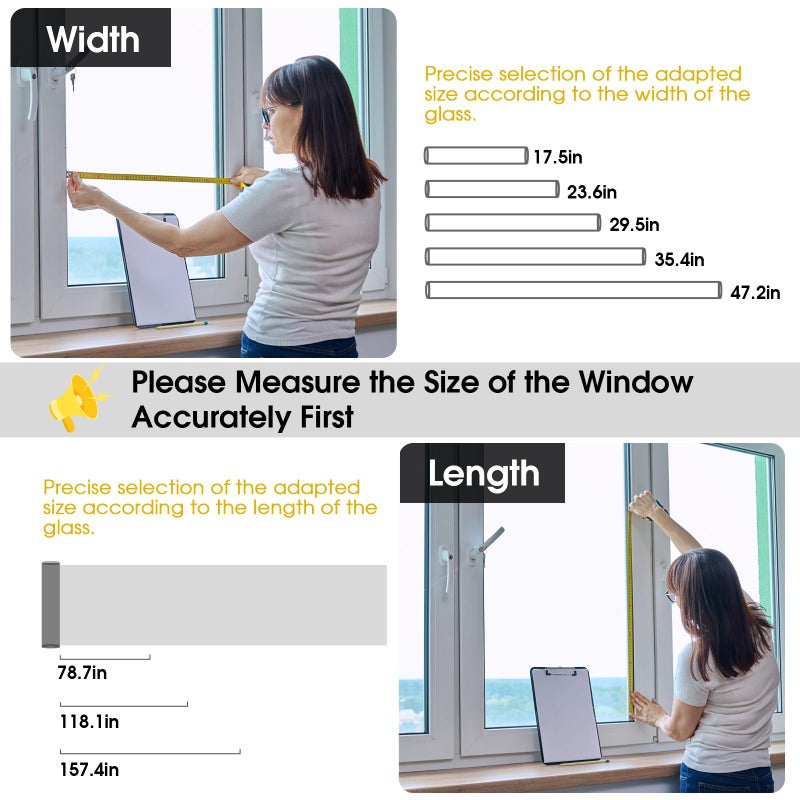 bofeifs Blackout Window Film, UV Blocking Window Tint One Way, Lattice Privacy Window Film, Frosted Glass Static Cling, Decorative Window Cover for Home Bathroom Front Door (17.5 x 78.7 in) - Image 5