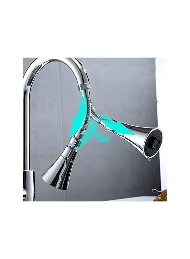 ECVV 360 Degree Rotating Faucet Aerator Extended Kitchen Faucet Sprayer Aerator Splash Filter Movable Water Saving Tap Faucet Extender Kitchen/Bathroom - Image 2