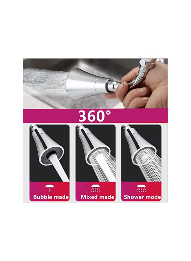 ECVV 360 Degree Rotating Faucet Aerator Extended Kitchen Faucet Sprayer Aerator Splash Filter Movable Water Saving Tap Faucet Extender Kitchen/Bathroom - Image 5