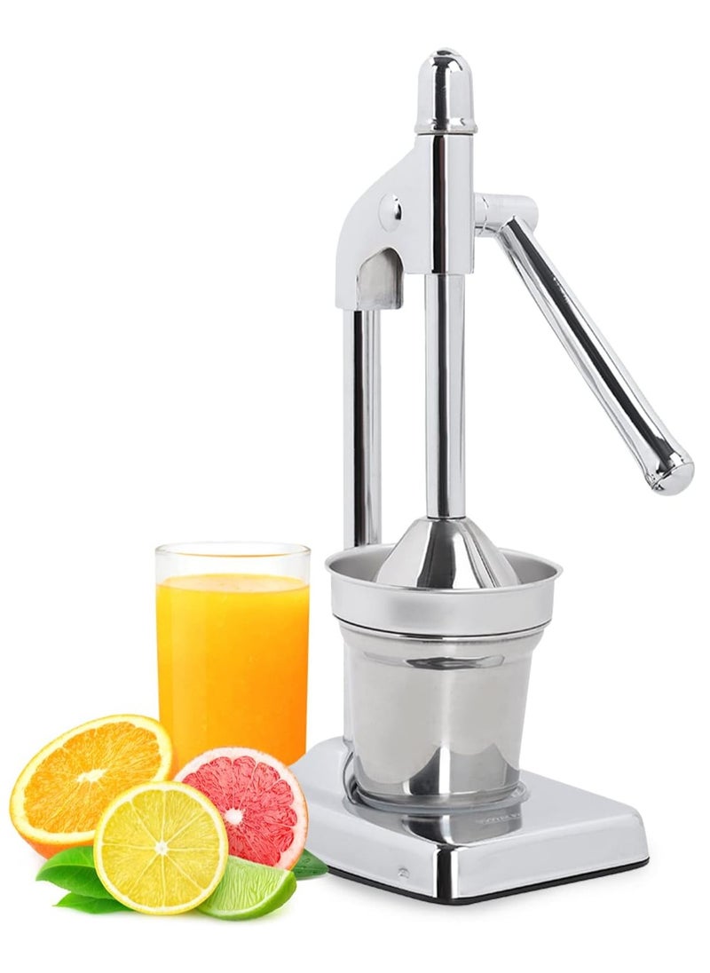 LIXES - Stainless Steel Hand Juicer – Manual Citrus Press for Orange, Lemon, Lime & Grapefruit – Heavy Duty, Durable, Easy-to-Use Juicing Tool for Fresh Juice at Home - Image 1