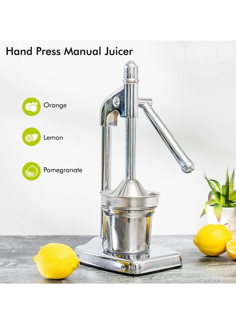 LIXES - Stainless Steel Hand Juicer – Manual Citrus Press for Orange, Lemon, Lime & Grapefruit – Heavy Duty, Durable, Easy-to-Use Juicing Tool for Fresh Juice at Home - Image 1