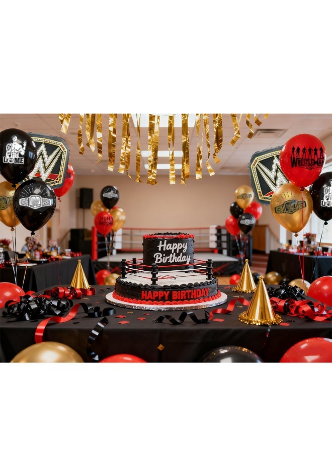 WWE Wrestling Balloons Wrestling Birthday Party Decorations WWE Party Supplies Boxing Theme Balloons Set Kids Birthday Decoration, Wedding Event Supplies, Foil & Latex Balloons Gift - Image 5