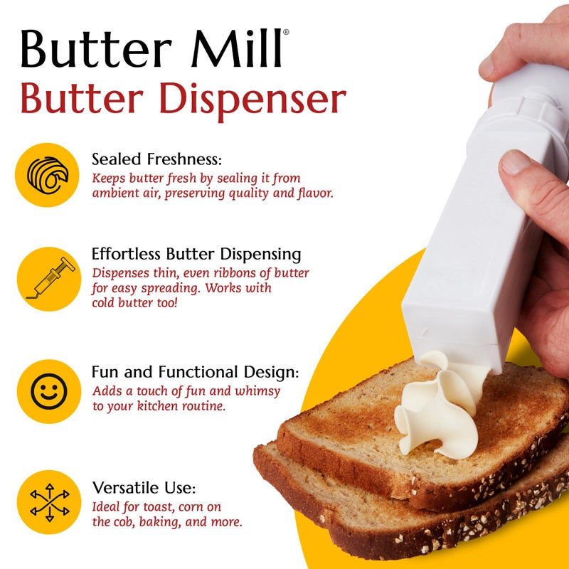 MAX SPACE Butter Mill - Usa Designed + China Made - Butter Dispenser - Image 2