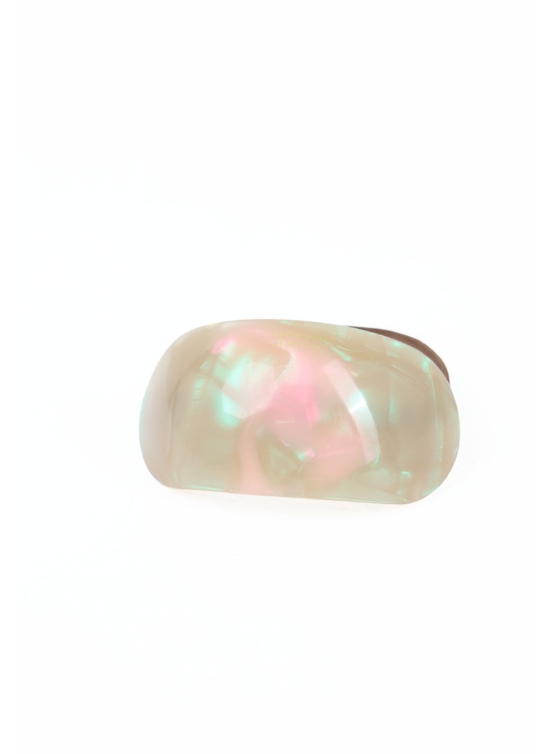 ZAAS Iridescent Pearlescent Shell Hair Elastic Tie - Image 2