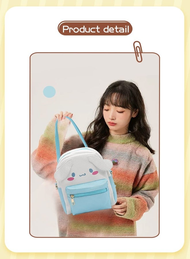Shuyun Girls Anime Kawaii Mini Backpack + Keychain Anime Cosplay Backpack Cute Doll Handbag Shoulder Bag, Yellow, Travel Backpacks - Image 5