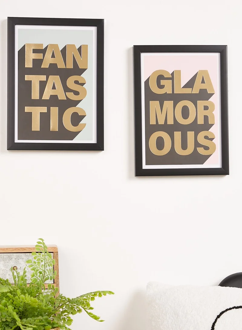RIVER ISLAND Set Of 2 Fantastic Glamorous A4 Prints