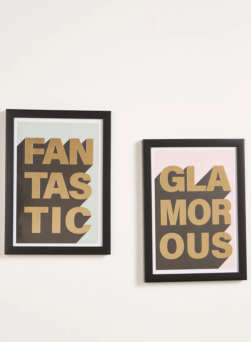 RIVER ISLAND Set Of 2 Fantastic Glamorous A4 Prints