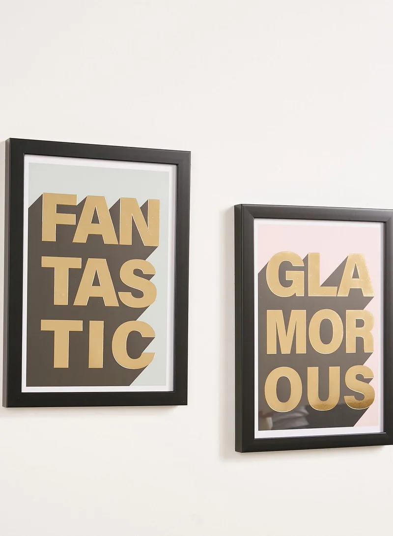 RIVER ISLAND Set Of 2 Fantastic Glamorous A4 Prints