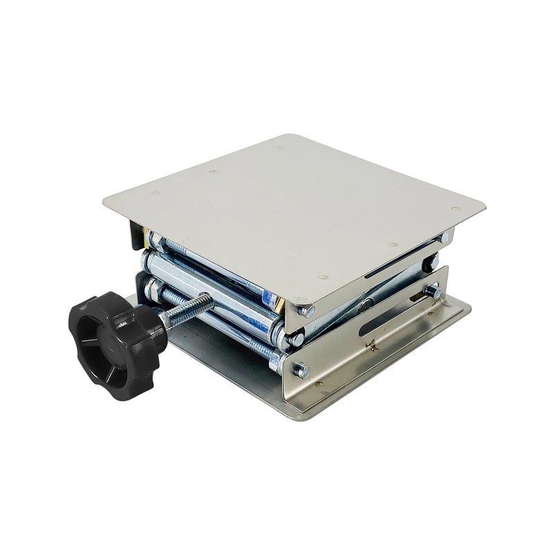 TEXALAN(R) Lab Jack Stainless Steel Lift Table Mini Scissor Jack 4"x4"x6" Max Load 6.6 lbs/3kg - Image 2