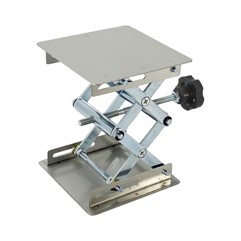 TEXALAN(R) Lab Jack Stainless Steel Lift Table Mini Scissor Jack 4"x4"x6" Max Load 6.6 lbs/3kg - Image 4