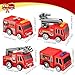 Conagel 100 Pcs Mini Pullback Fire Truck Toy Small Pull Back Firetrucks Toy Bulk Plastic Fire and Emergency Toy Trucks Set for Kids Fireman Party Favors 4 Styles - Image 4