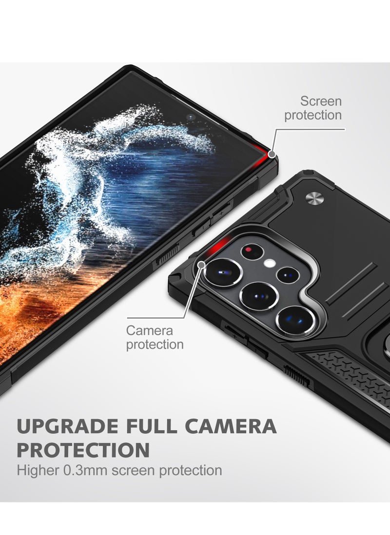 TEAM LUXURY Samsung S24 Ultra transparent backboard comes with a built-in phone holder for wireless charging  - Image 2